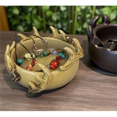 De Leon Collections 14969 Antler Ridge Catch-All Dish Cozy Pines Collections