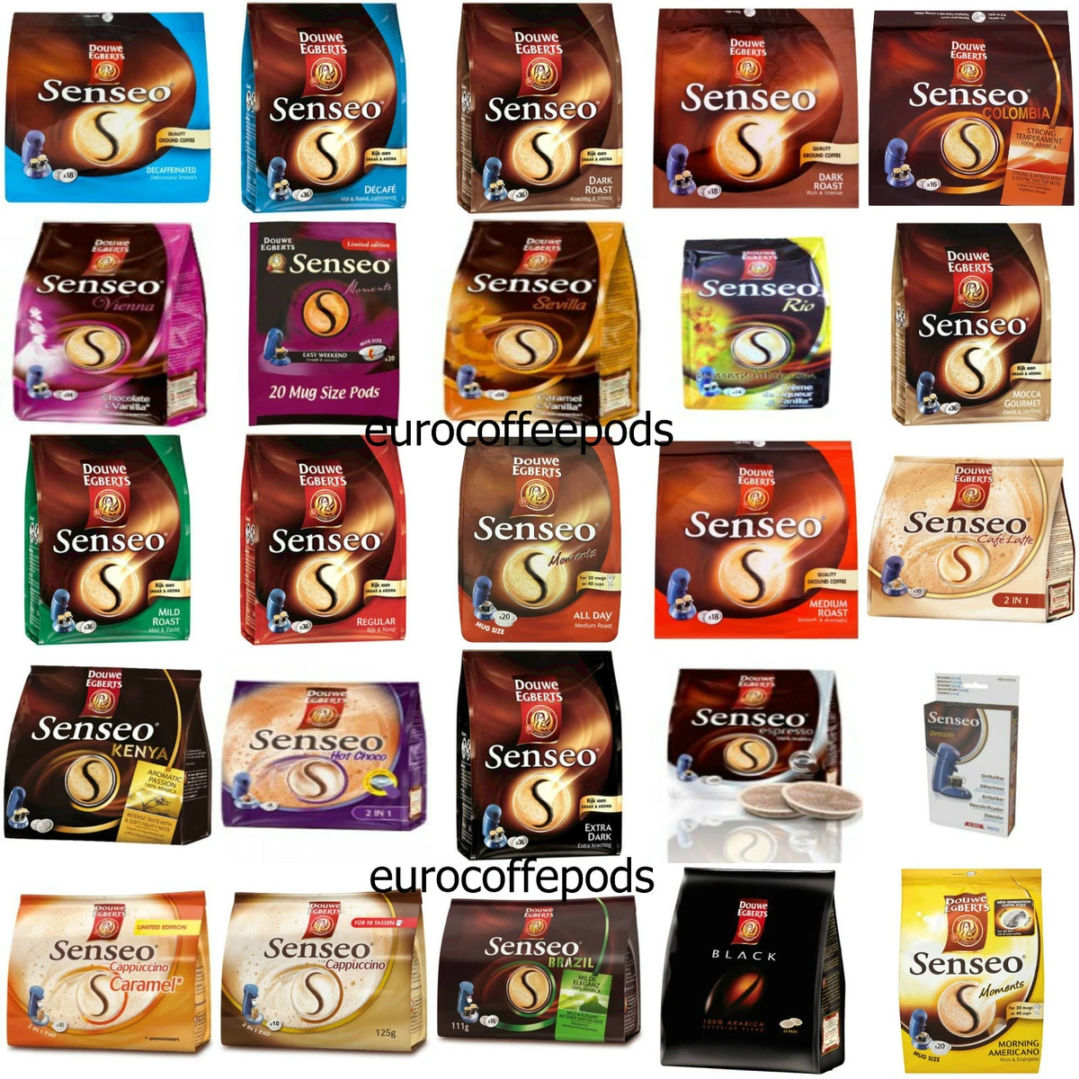 Douwe Egberts Senseo Coffee Pods / Pads - 43 Flavours To Choose From