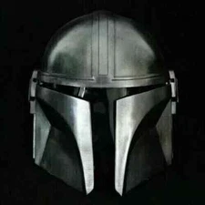 Sliver Mandalorian Helmet Star wars Replica Medieval Steel Armor For Roleplay