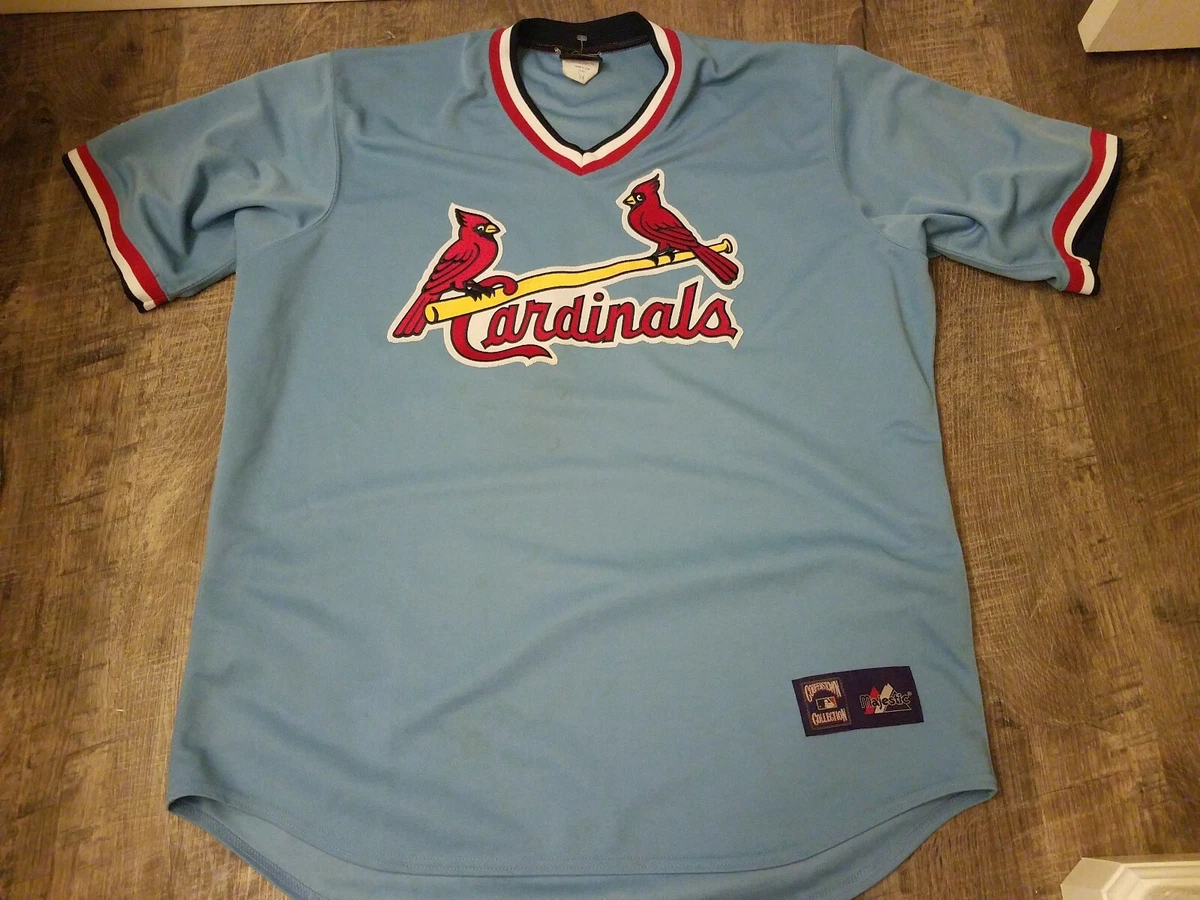 Vintage St. Louis Cardinals Retro Blue Pullover MLB Baseball