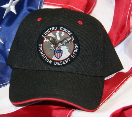 OPERATION DESERT STORM HAT PATCH CAP US ARMY MARINES NAVY AIR FORCE PIN UP USA - Picture 14 of 20
