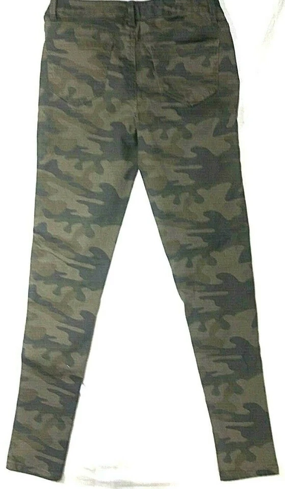 MUDD - JEANS - Cintura Ajustable Verde Camuflaje Oliva Talla 14 Junior W26 L27 Foto 2 de 4