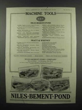 1924 Niles-Bement-Pont and Pratt & Whitney Tools Ad