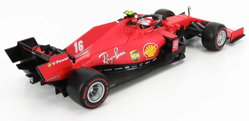 MODELLINO AUTO STATICO DIECAST FERRARI F1 SF1000 N.16 LECLERC AUSTRIA 2020 1:18 - Immagine 2 di 4
