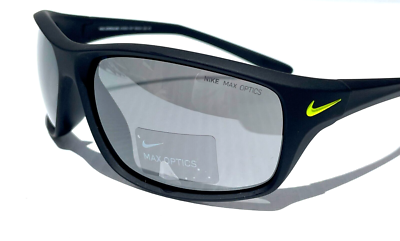NEW Nike ADRENALINE Matte Black Max Optics Silver Flash lens  display picture 3