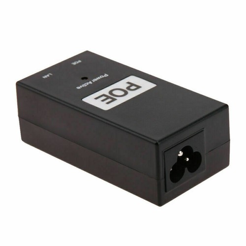 48V 0.5A 24W Desktop POE Power Injector Ethernet Adapter Überwachung CCTV DE - Bild 5 von 8