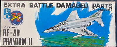 IMC RF-4B Phantom II w/ Battle Damaged Parts 1/72 481 FS NEW Model Kit