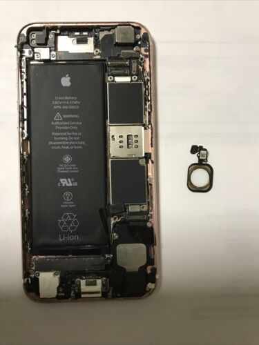 Originale Apple IPHONE 6S Rosa Usato cellulare con difetti ROTTO icloud blocc