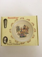 Bunnykins Royal Doulton Nursery Set -Baby Plate and Feeding Spoon