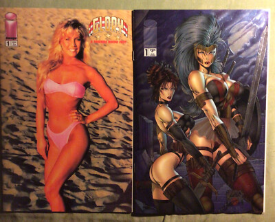 Glory & Friends Bikini Fest #1. 1996.  Glory / Avengelyne  #1. Chromium 1995.
