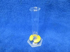 Kimble Kimax Graduated Cylinder 25ml Glass Class B Blue Single Bumper 20025