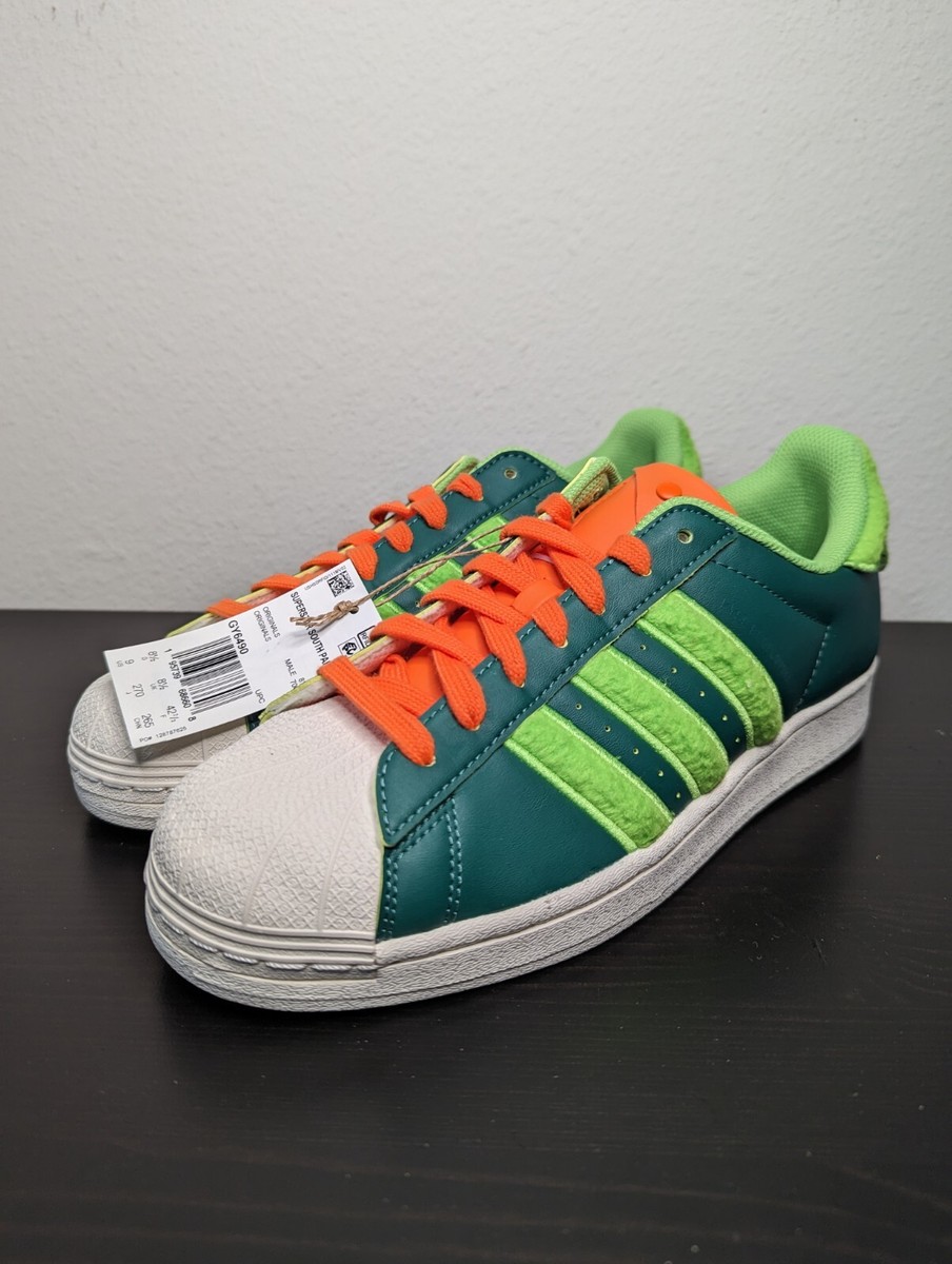 adidas gazelle silver green womens South Park x Adidas Superstar "Kyle"
