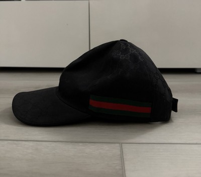 ORIGINAL  GUCCI  CANVAS BASEBALL HAT WITH WEB