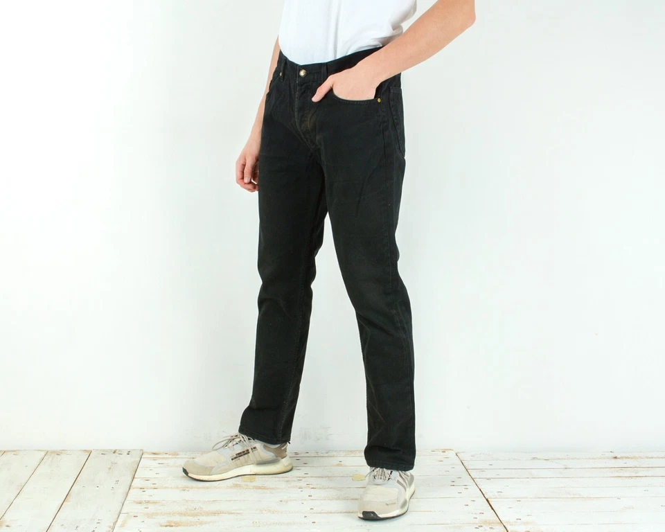 Madoc Jeans Hombre W36 L32 Estándar Cónicos Vaqueros Pantalones Botón vintage - Imagen 2 de 4