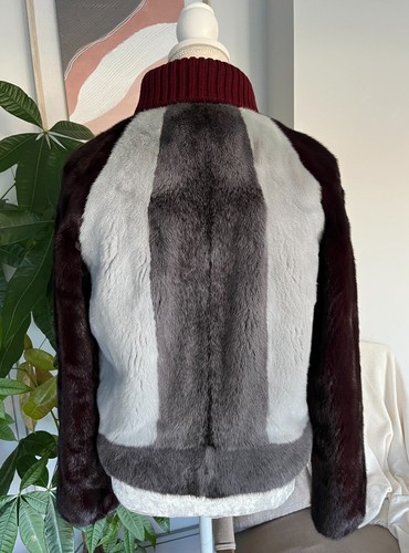 NEW CHRISTIAN DIOR MINK FUR JACKET COAT FR42 IT46 UK14 US10 SILK LINING - Picture 4 of 14