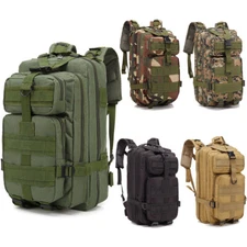 30L Outdoor Military Molle Tactical Backpack Rucksack Camping Hiking Travel Bags