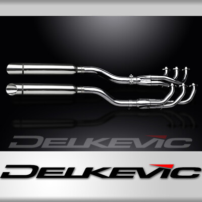 Honda F6C Valkyrie 1997-2004 Full Exhaust 6-2 16'' Stainless Slash Cut Mufflers