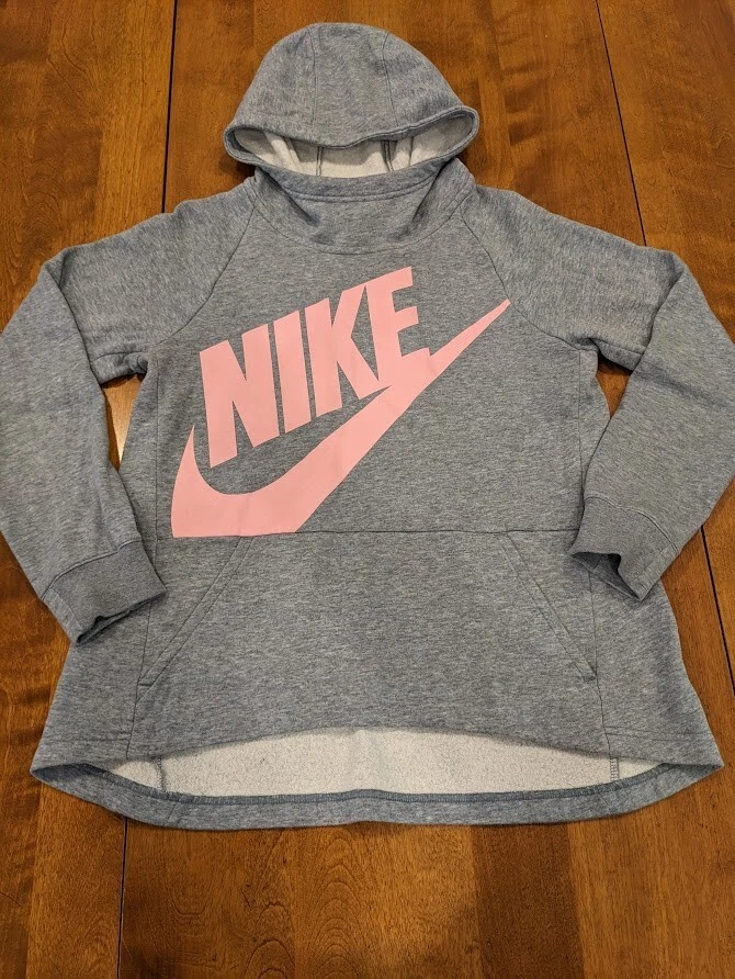 Nike pink deals swoosh hoodie