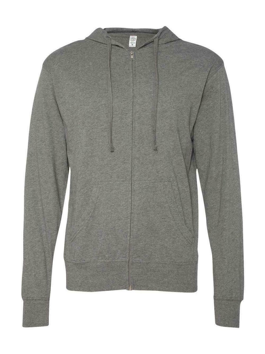 Independent mens Lightweight fifted Hooded Full-Zip