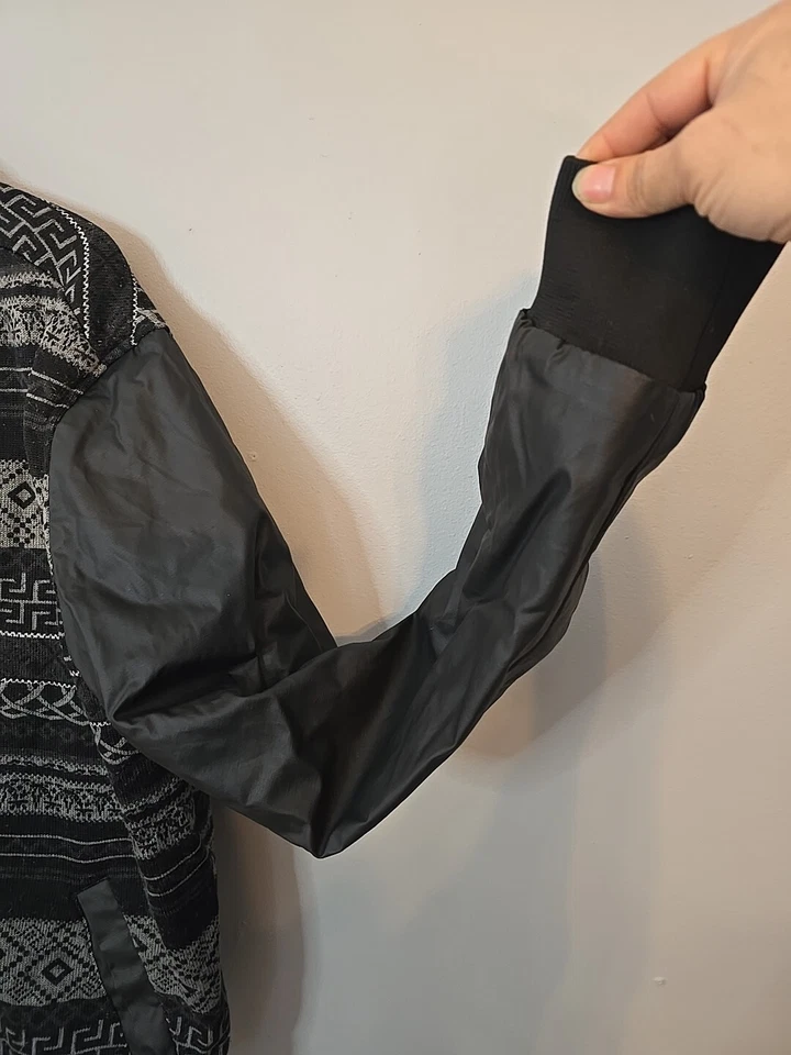 Chaqueta de bombardero azteca Krew negra para hombre talla XL Foto 3 de 4