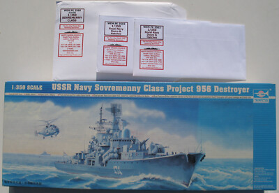TRUMPETER USSR Sovremenny class 956 Destroyer + White Ensign Photo-Etched 1:350
