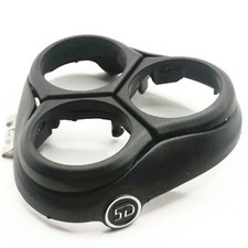 Black Shaver Head Holder Cover For Philips Razor S3311 S3332 Side Silver