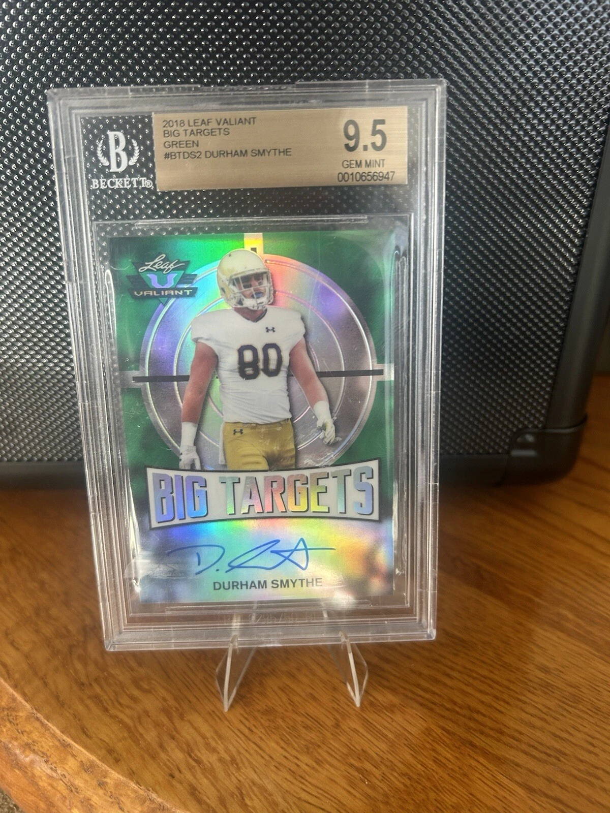 Durham Smythe Leaf Valiant Big Targets Autographs #BTDS2 Black