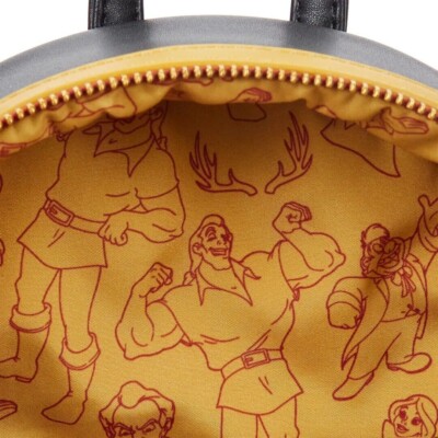 Loungefly Disney Villain Scene Series Gaston Beauty and the Beast Mini backpack Loungefly Disney Beauty and the Beast Gaston Villains Scene  main image 3