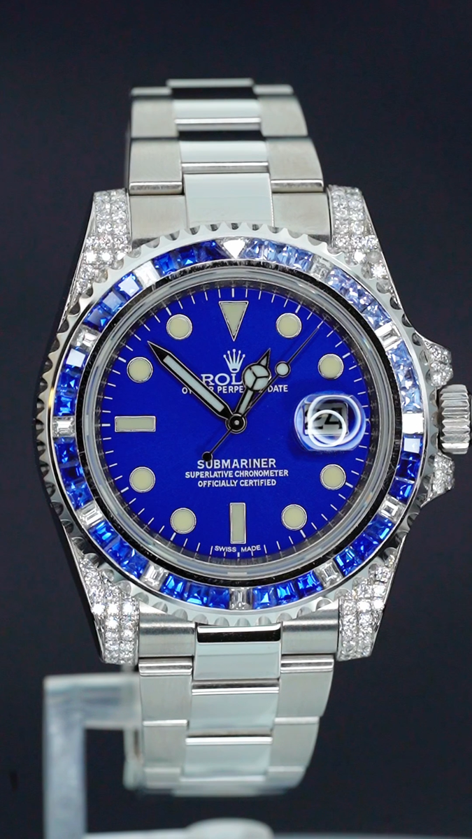 Rolex Submariner 116610LN Steel Custom 116659 with Diamonds