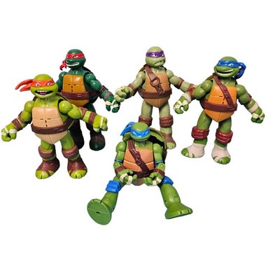 Teenage Mutant Ninja Turtles 2012 Bundle TMNT Figures All 4 Plus 2014 Leonardo
