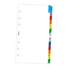A-Z 2 Letter Colored Index for Personal Personal Compact Multi-coloured