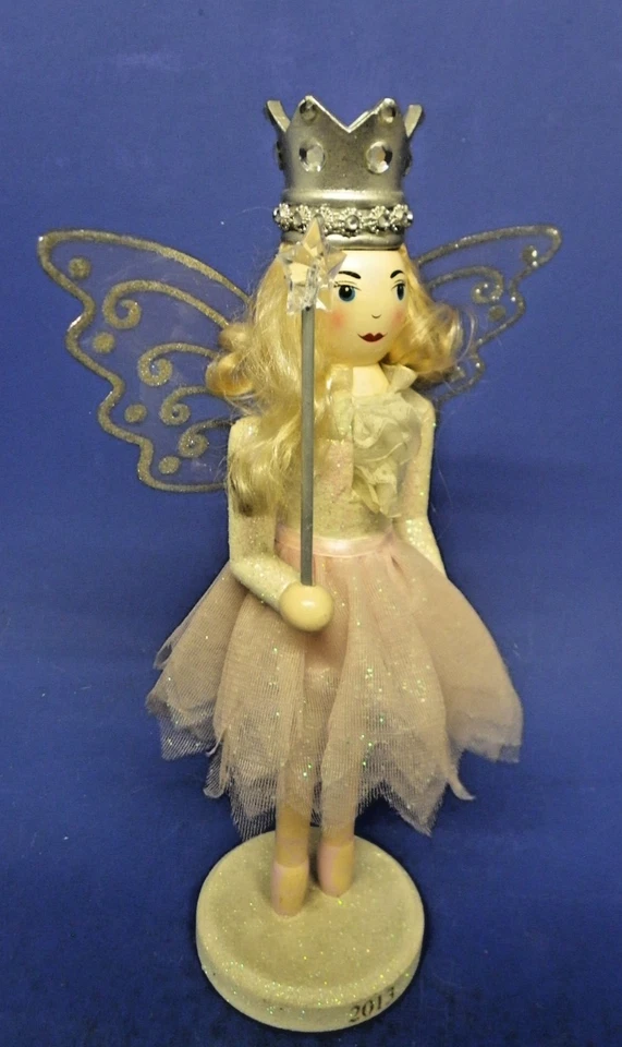 Vestido Blanco Hada Princesa con Alas Cascanueces 13" Brillante Rosa/Plateado 2013 Foto 4 de 4