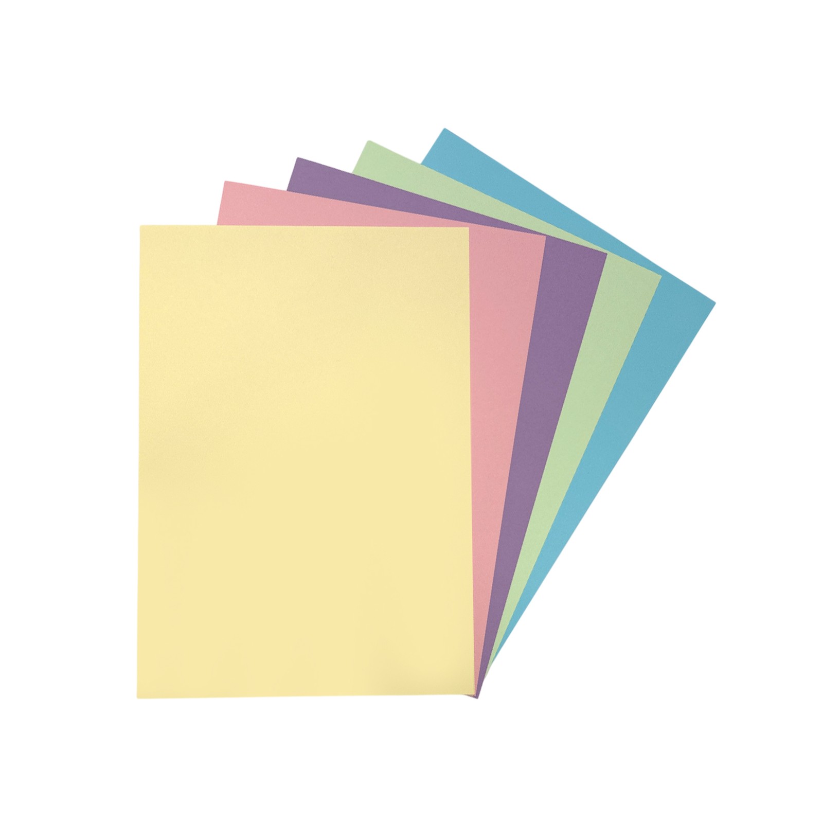 Pack of 50 A4 Assorted Pastel Coloured Card 160gsm Sheets