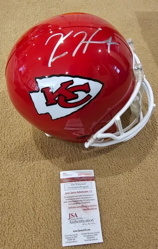 KANSAS CITY CHIEFS FULL SIZE REPLICA KAREEM HUNT SIGNED HELMET JSA COA AUTOGRAPH