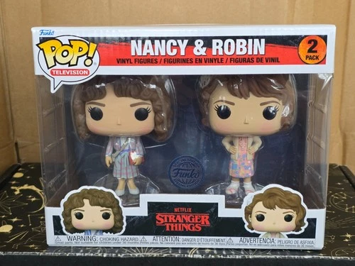 Funko Pop Vinyl 2-pack - Television - Nancy & Robin - New - Stranger Things - SE