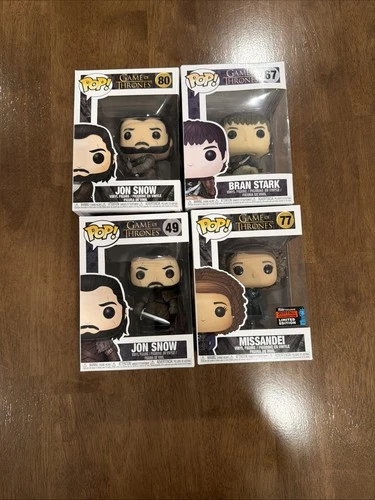 Game Of Thrones Funko Lot Of 4. Jon Snow. Brian. Missandei