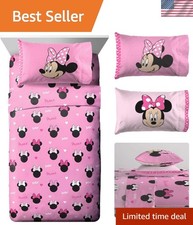 Kids Sheet Set with Fitted, Flat Sheets  Pillow Cover - Ultra-Soft Bedding w...