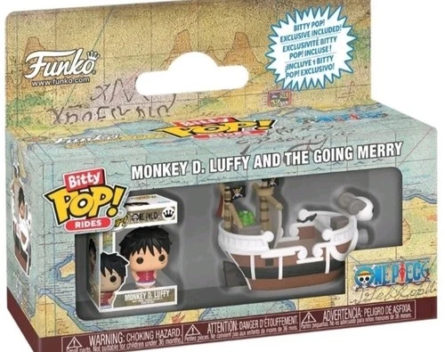 NEW FUNKO BITTY POP MINI RIDES: ONE PIECE MONKEY D. LUFFY AND THE GOING MERRY