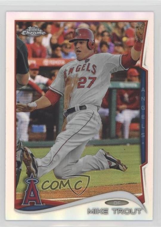 2014 Topps Chrome Refractor Mike Trout #1 7xr