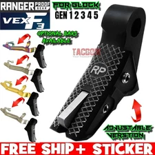 RANGER PROOF W/Johnny GLOCK VEX F3 ADJUSTABLE BLACK GREY TRIGGER GLOCK 17 19 43X