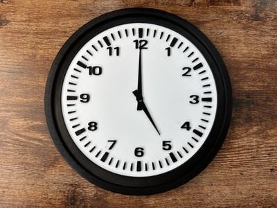 It's 5:00 Five 5 O'Clock Somewhere FAKE Wall Clock 8  Round 3D printed Man Cave!
