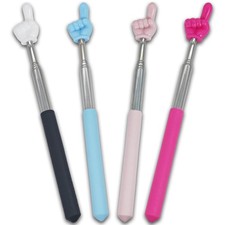4 PCS Extendable Pointer Finger Stick - Bright Colored Telescopic Teachers Po...