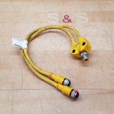 Turck VB2 Twin Junction Cordset Cable VB2-FSM 4.4/2RKC 4T-0.32/0.32/S1587 - USED