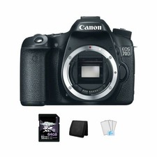 Canon EOS 70D DSLR Camera 64GB, Memory Card Wallet Screen Protectors