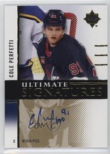 2024-25 Upper Deck Ultimate Collection Signatures Cole Perfetti #US-PE Auto ki6