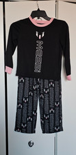 Lionel Messi Collection Pajama Sleepwear Set Youth Small 6/7 Pink / Black NEW