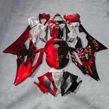 For Yamaha YZF-R6 2008-2016 Red Black Body Set Motorcycle Fairing Plastic Kit