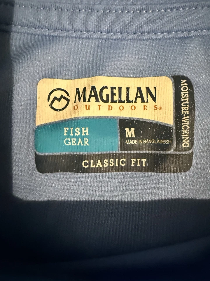 Magellan Fish Gear Shirt Size M Color Blue - Image 4 of 4