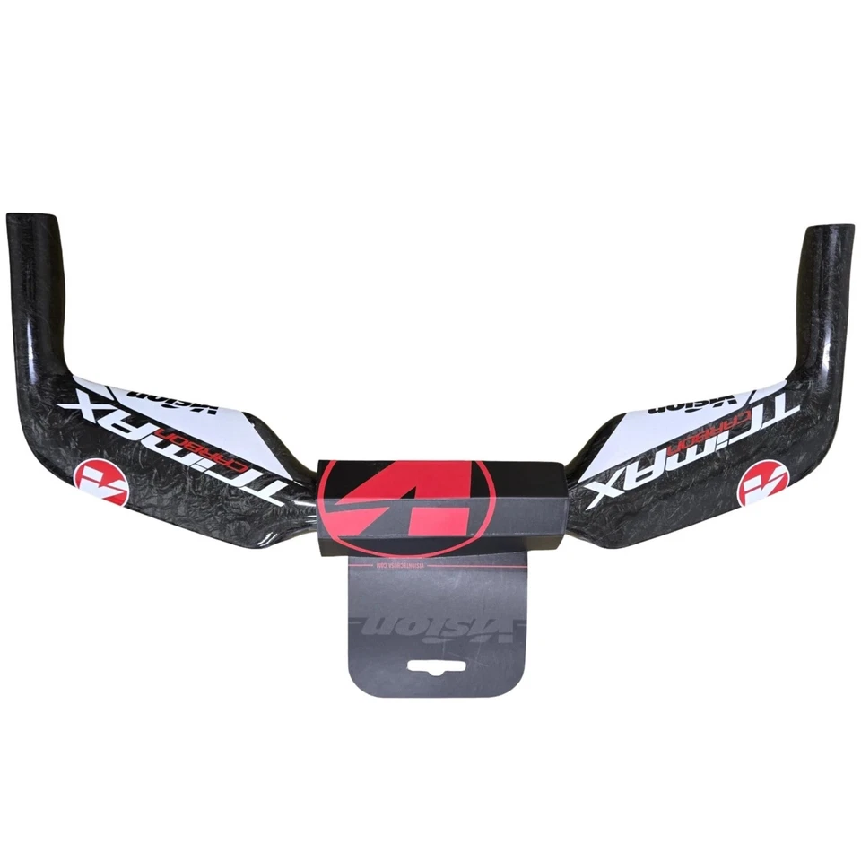 Barra aerodinámica de carbono FSA Vision Trimax base de manillar superior plana Di2 31,8 mm 410 mm Foto 2 de 4