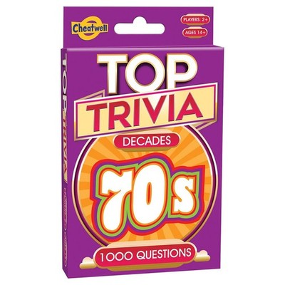 Cheatwell Top Trivia Quizkarten-Spiel 1970er 1000 Fragen ab 14+
